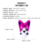 Custom Mascot Costume Christmas Roleplay Wolf Dog Furry Head Mask Popular Cross-Border Sale Event Props Customizable - Image 5