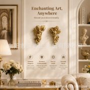 Retro French Style Resin Picture Frame Combination Tabletop Decorative Angel Wall Hanging American Style Photography Props - Image 2