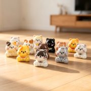 Cute Resin Cat 3D Puzzle Customizable Decorative Ornament for Desktop Car Micro Landscape Ideal Collectible Craft - Image 3