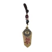 Custom Metal Medal Badge Tai Chi Trigram Car Keychain Pendant Safe Guard Amulet Jewelry Brass Material - Image 6