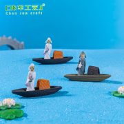 Customizable Decorative Ornaments Miniature Landscape Decoration Simulation Raft Small Boat Elie Cartoon Props Succulent Aquarium Scenery Accessories - Image 2