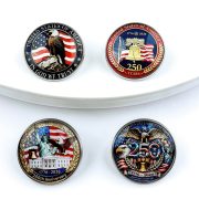 USA 250th Anniversary Custom Metal Medal Badge Sculpture Independence Day Collectible Coin Lapel Pin Gift - Image 2