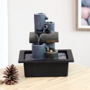 Minimalist Desktop Geometry Flowing Water Fountain Ornament Small Resin Crafts Decorative Items for Living Room Decoration - Image 2