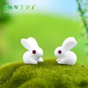 Customizable Decorative Ornaments Resin Rabbit Potted Landscape Creative Cute Miniature Assembly DIY Craft - Image 5