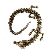 Bronze Dragon Metal 3D Interactive Statue Five-Clawed Dragon Handheld Craftwork Customizable Metal Badge Display for Showrooms - Image 6