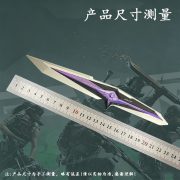 Custom Metal Medal Badge S9 Falling Star Delta Periphery Knife Skin Model Unsharpened Zinc Alloy Collectible Display for Boys - Image 2