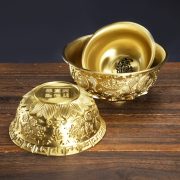 Bronze Treasure Bowl Brass Office Home Decorations Gifts Handicrafts Custom Metal Medal Badge Manufacturer Wholesale - Image 4