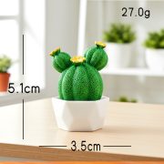 Customizable Creative Miniature Cactus Potted Plant Resin Home Decor DIY Decoration Accessories Tabletop Car Ornament - Image 4