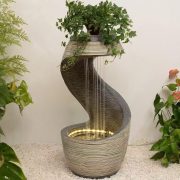Indoor Landscape Artificial Mountain Flowing Water Fountain Ornament Villa Garden Courtyard Fish Pond Hotel Water Curtain Screen