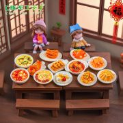 Miniature Chinese New Year Dinner Creative Simulation Sour Cabbage Fish Food Toy DIY Decorative Ornament Resin Craft Accessory - Image 2
