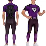 Adult Stage Performance Costume White Goodman Purple Snake Team Set for Halloween Party Cross-Border Delivery