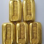 Antique Style Golden Bar Copper Material Non-Gold Yellow Metal Craftwork Custom Badge Medal For Cultural Exchange