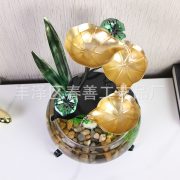 Creative Glass Fish Tank Water Flowing Fountain Small Desktop Landscape Ornament Ideal Opening Gift Decoration - Image 5
