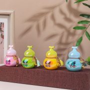 Creative Colorful Seven-Color Lucky Gourd Car Decoration Office Desktop Ornament Customizable Resin Craft Temple Souvenir - Image 3