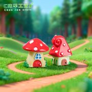 苔藓微景观生态瓶 卡通蘑菇房 三款蘑菇子 dIY造景树树脂小摆件 - Image 5