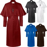 Halloween Cosplay Priest Medieval Vintage Set In Stock Wholesale Adult Stage Performance Costume For二次元 - Image 3