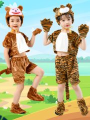 Children's Day Animal Performance Costume Summer Short Sleeve Adult Stage Performance Outfit for Events and Programs - Image 4