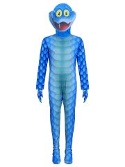Zootopia 2 Gary Snake Blue Snakeskin Onesie Cosplay Costume for Children and Adults Halloween Role-playing Performance Wear - Image 4