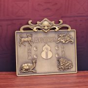 合金招财令五路财神招财进宝发财运亨通好运客厅乔迁金属摆件礼品 - Image 4