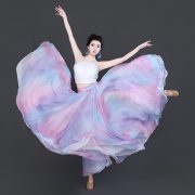 Classical Dance Skirt Adult Stage Performance Costume Lyocell Material Double-Sided Wear For Modern And Square Dances - Image 3