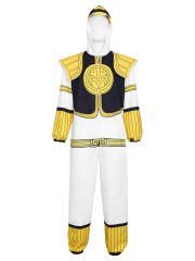 Dinosaur Troop White Warrior Cosplay Costume White Tiger Zode Hooded Jumpsuit Halloween Role-playing Apparel Adult Stage Performance - Image 5
