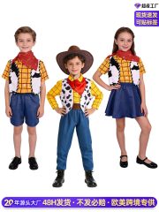 Toy Story Woody Sheriff Halloween Parent-Child Boys' Performance Costume Adult Stage Performance Costume