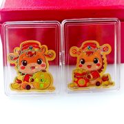 2026 Creative Cartoon Horse Year Mobile Phone Sticker Custom Metal Medal Badge Gold 999 Mini Gift Live Broadcast Wholesale - Image 2