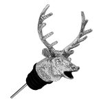 Authentic German Deer Head Wine Pourer High-End Red Wine Aerator Home Decor Business Gifts Custom Metal Medal Badge
