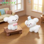 Adorable Butterfly Bow Dog Toy Micro Landscape Customizable Decorative Ornament Resin Craft DIY Dollhouse Car Desktop Decoration - Image 4
