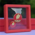 Custom Metal Medal Badge Gold Finish Commemorative Chairman Mao Zedong 3CM Thickened Chest Badge with Colorful Painting