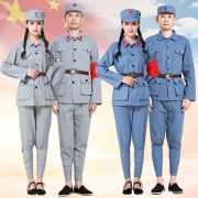 Adult Stage Performance Costume Men Women Red Army Eight Route Army New Four Army Audience Chorus Performance Outfit - Image 2