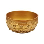 New Arrival Gold Sand Color Jia Bao Piñata Four Fortune Attracting Bowl Wealth Attracting Office Home Decor Metal Craft - Image 5