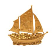 Custom Metal Medal Badge Chinese Style Shop Entrance Good Luck Tabletop Decoration Wholesale Direct from Factory Smooth Sailing Dragon Boat - Image 5