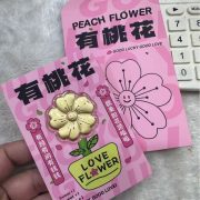 水贝同款含金999有钱花有桃花含金套装小红书爆款含金有钱花饰品 - Image 2