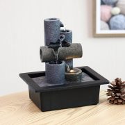 Minimalist Desktop Geometry Flowing Water Fountain Ornament Small Resin Crafts Decorative Items for Living Room Decoration - Image 3