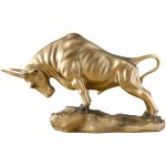 Modern Customizable Decorative Resin Ornament Bull Design for Office Desktop Business High-end Bookshelf Home Decor