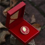 Wholesale Custom Metal Medal Badge In Red Color For People's Service Chest Pin Commemorative Gift Decoration - Image 2