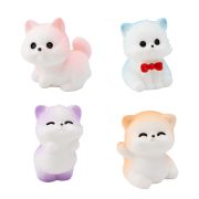 Adorable Kitty Cat Doll with Cute Butterfly Bow Customizable Decorative Ornament for DIY Dollhouse Desktop Decoration Resin Craft - Image 5