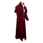 欧美大码中世纪牧师服立领纽扣外套服装舞台服制服欧美奇幻