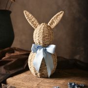 Easter Rabbit Customizable Decorative Ornaments Handcrafted Wickerlike Design Creative Indoor Decoration Accessories - Image 2