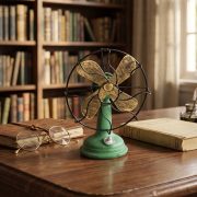American Style Creative Retro Nostalgic Resin Craft Fan Model Customizable Decorative Ornaments for Home Bar Living Room - Image 4