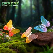 Customizable Decorative Ornaments Resin Craft DIY Butterfly Landscape Design Tabletop Decoration Miniature Faux Lip Gradient Color - Image 3