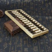 Bronze Solid Abacus Ornaments Custom Metal Medal Badge For Living Room Office Decorations Wealth Attracting Craft Gifts - Image 3