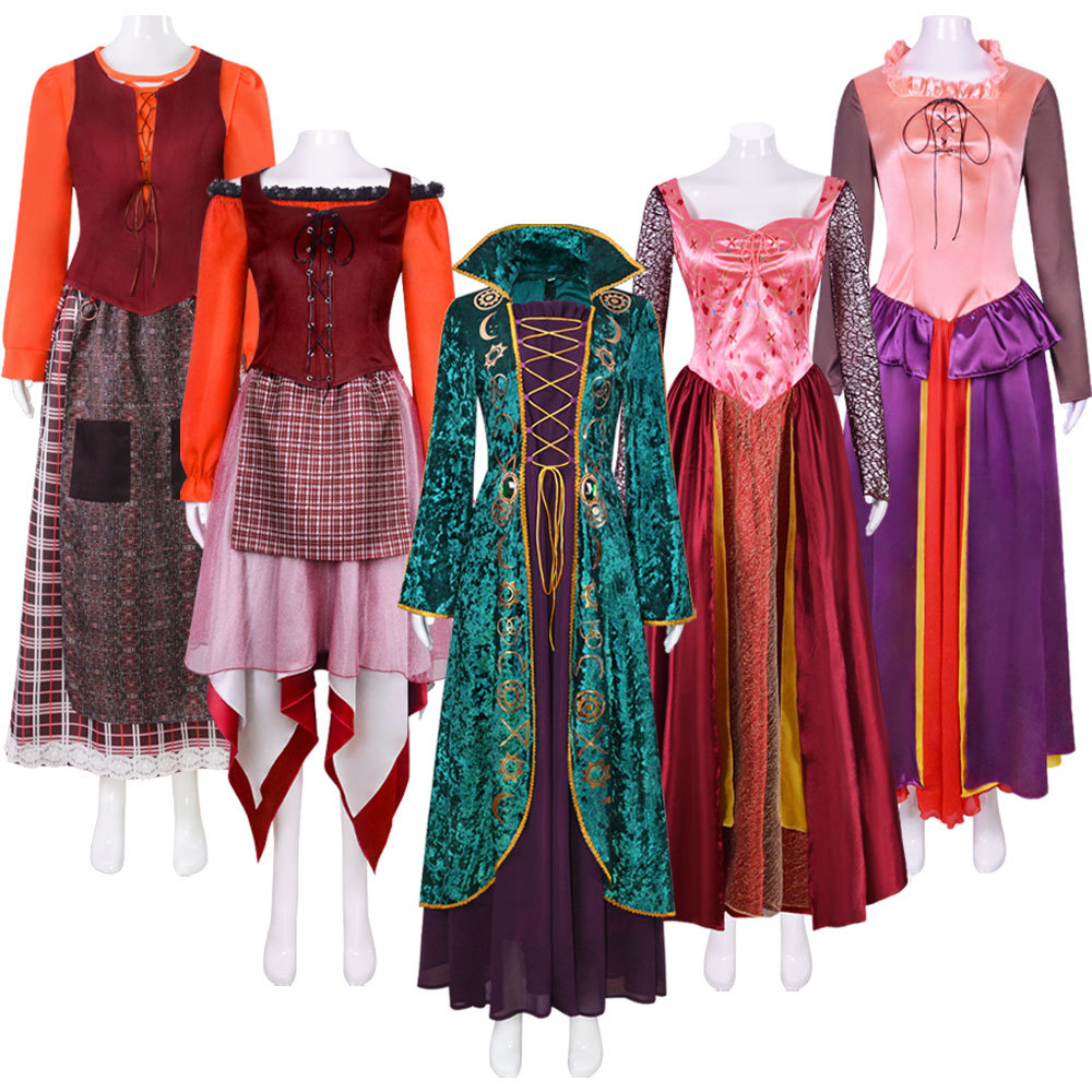 O1CN01PeOAVG24xMF6YP47z_2376107457-0-cib.jpg Adult Stage Performance Costume Witch Cosplay Medieval Style Wilhelmina Dress for Halloween and Other Themed Events - Image 1