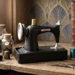 Retro Aged Craft Customizable Decorative Ornament Sewing Machine Bar Clothing Store Decorations Resin Artifacts
