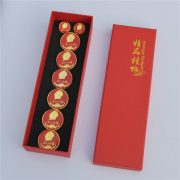 Custom Metal Medal Badge Chairman Mao Zedong Portrait 6 Pieces Tiananmen Emblem 2 Pieces Small Red 'Serve the People' Commemorative Badge - Image 4