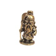 Pure Brass Q Version Guan Gong Cartoon Figurine Retro Desktop Tea Pet Handmade Metal Craft Decoration - Image 5
