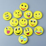 Custom Metal Medal Badge Smiley Face Cartoon Chest Pin Wholesale Manufacturer Advertising Star Lapel Pin - Image 2