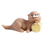 Creative Miniature Beavers Customizable Decorative Ornaments DIY Student Keychain Pendants Resin Crafts Gifts Accessories
