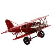 复古怀旧铁艺飞机模型摆件战斗机航空模型玩具家居办公室卧室摆设 - Image 5